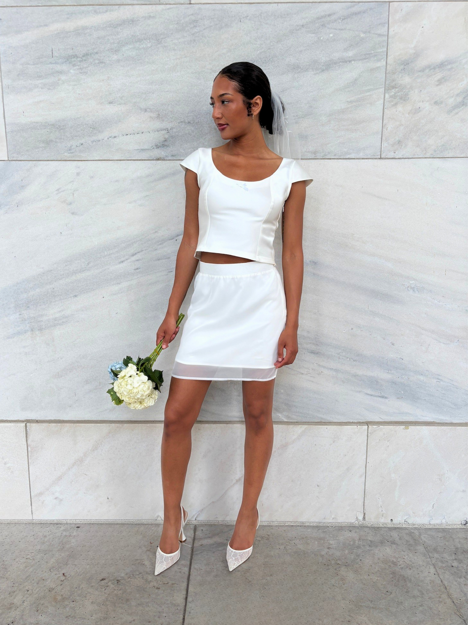 Emilia Chiffon Miniskirt