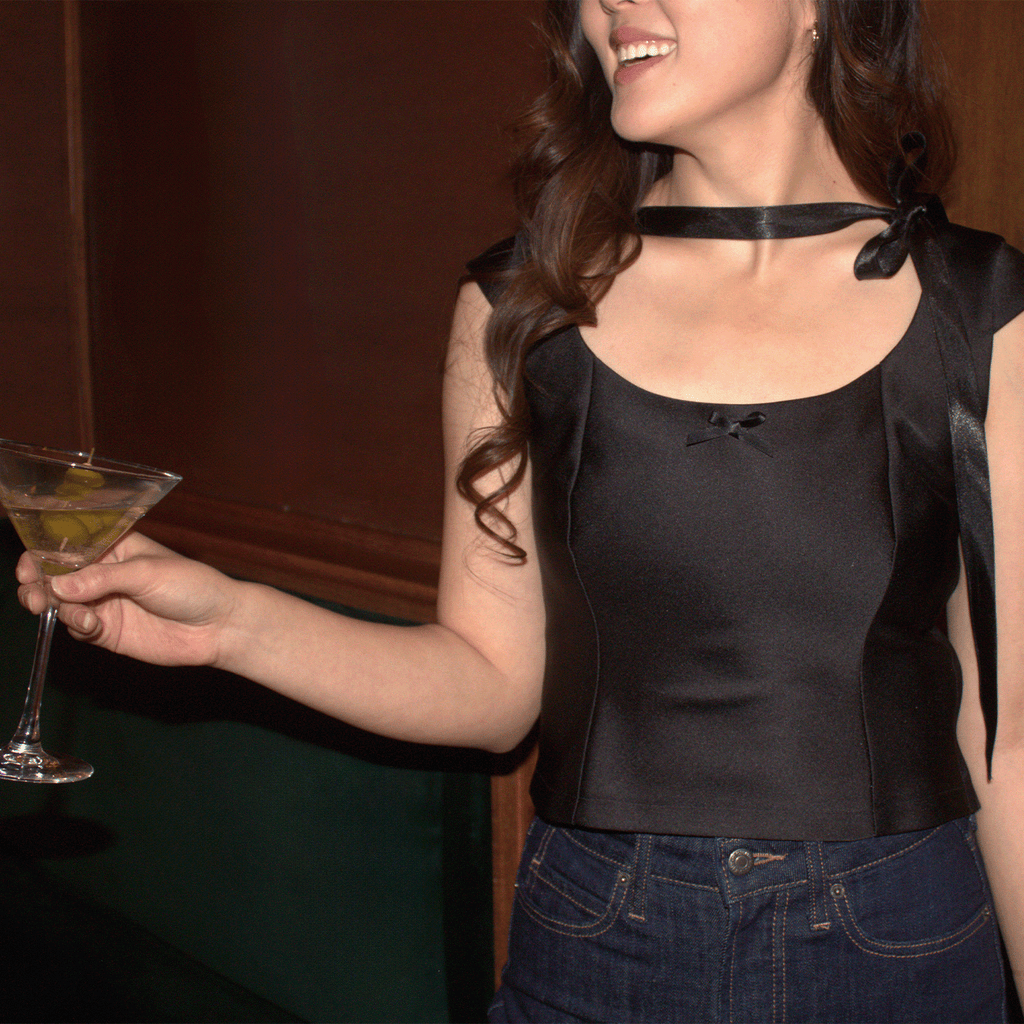 Marie Bias Cut Top