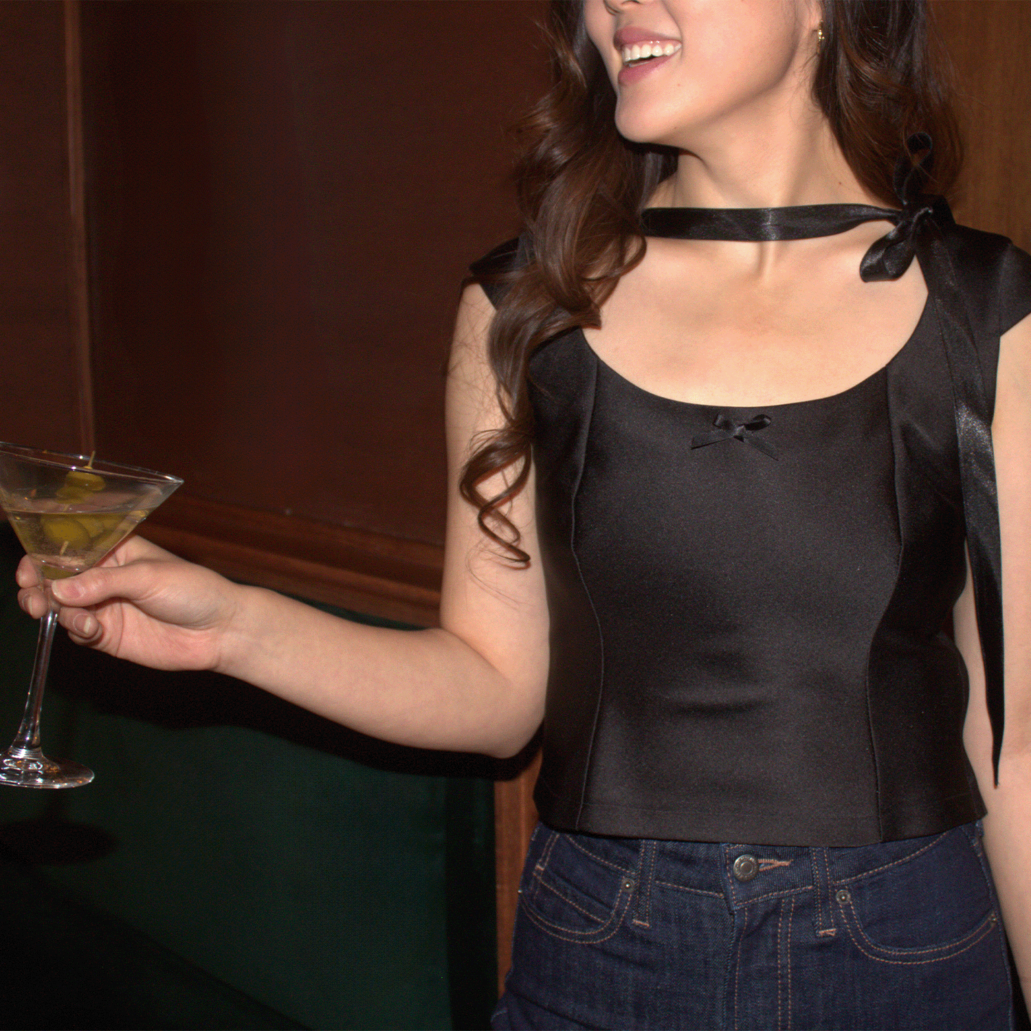 Marie Bias Cut Top