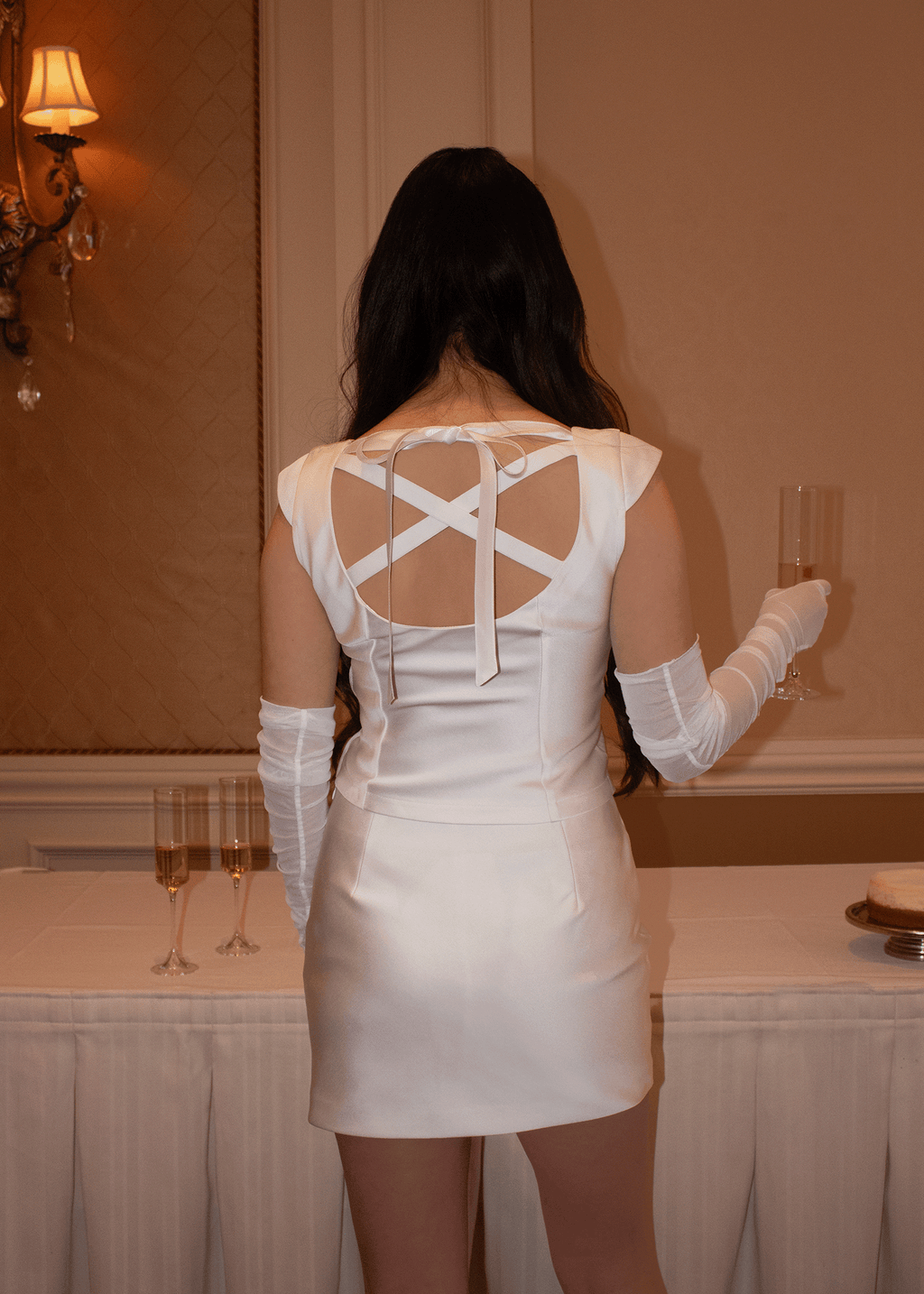 Marie Bias Cut Top